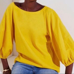 Loft petites balloon sleeve blouse